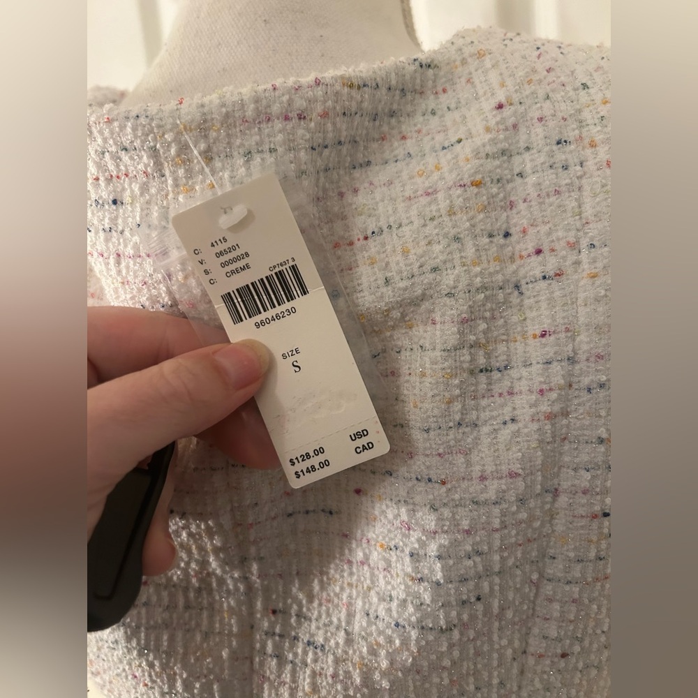 Anthropologie Maeve Square Neck Tweed Vest NWT! - Picture 5 of 16